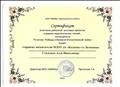СЕРТИФИКАТ участника районной выставки проектов в рамках педагогических чтений, посвящённых 70-летию Победы в Великой Отечественной войне 2015 год